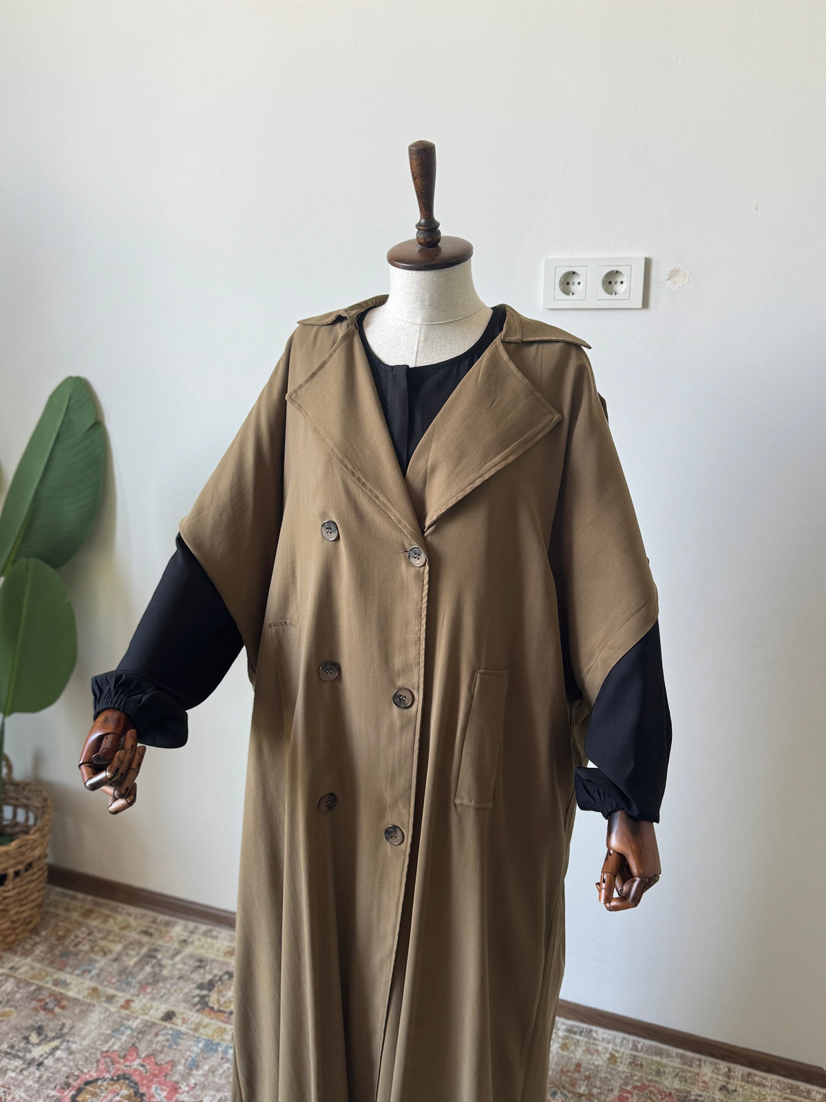 Tensel Pamuk Gabardin/ Trench Panço- Haki