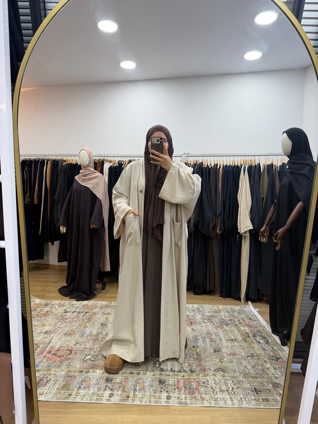 Hüma abaya - bej
