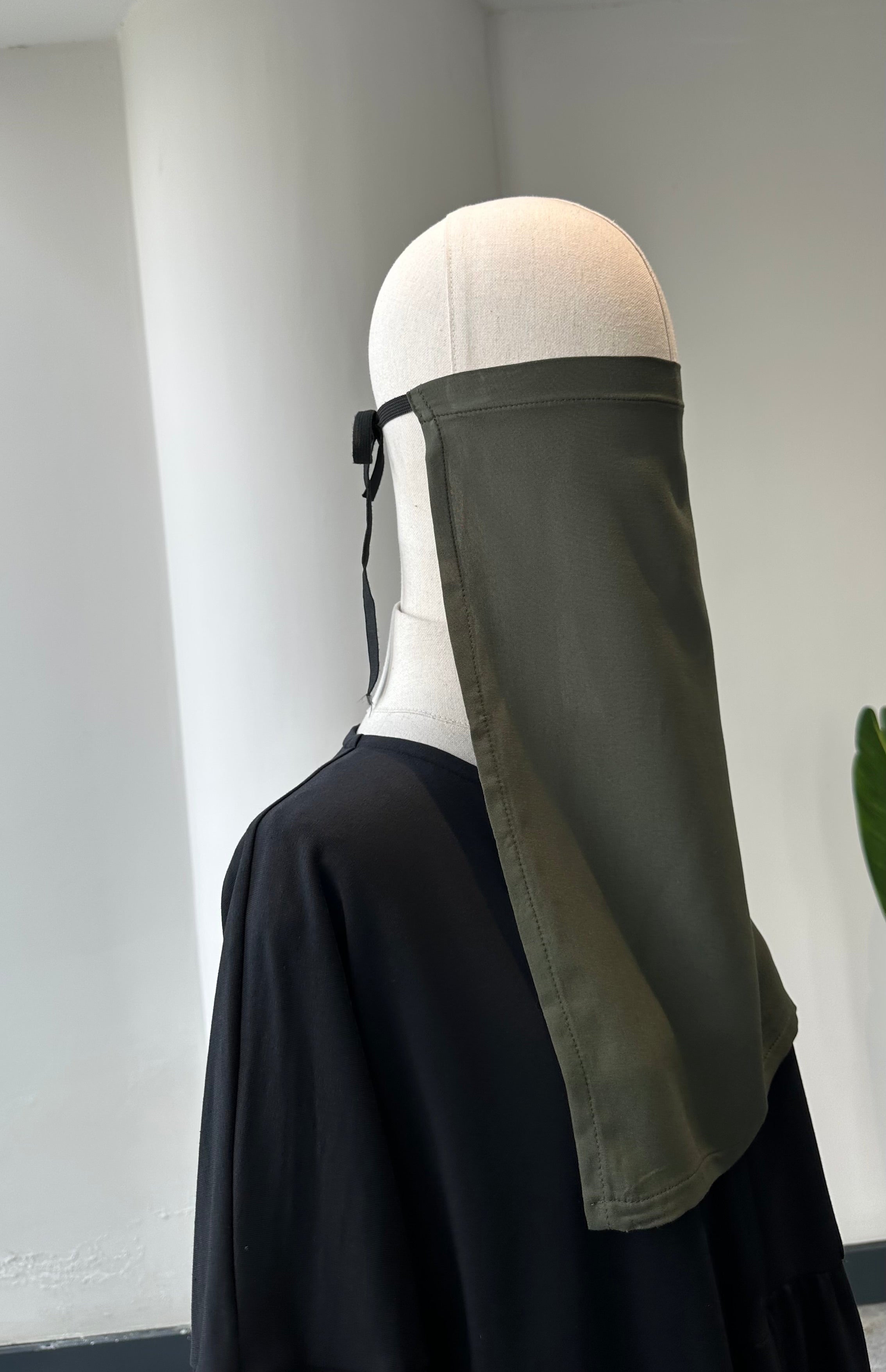 Bambu Viskon /İç peçe  - Haki