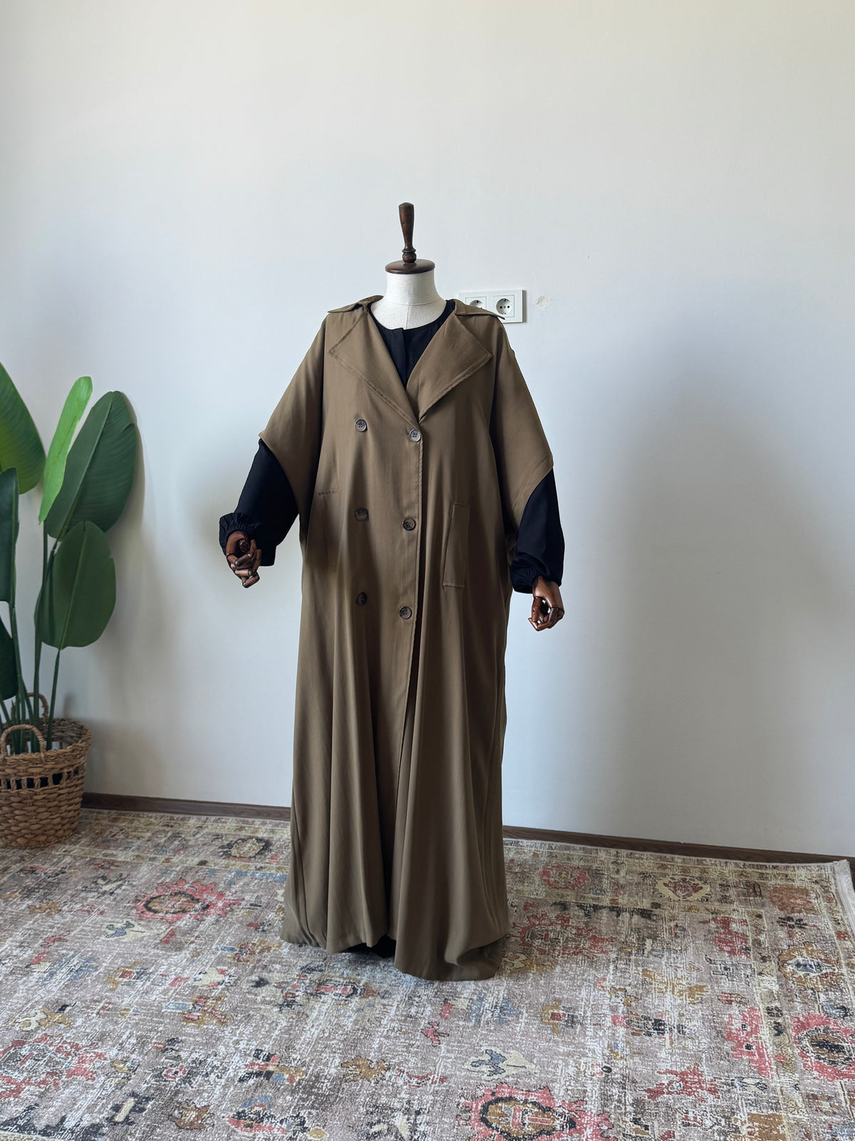 Tensel Pamuk Gabardin/ Trench Panço- Haki
