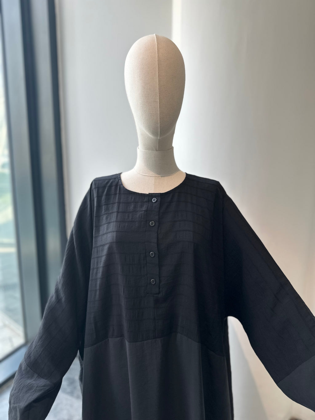 Hesna ferace -çizgili siyah