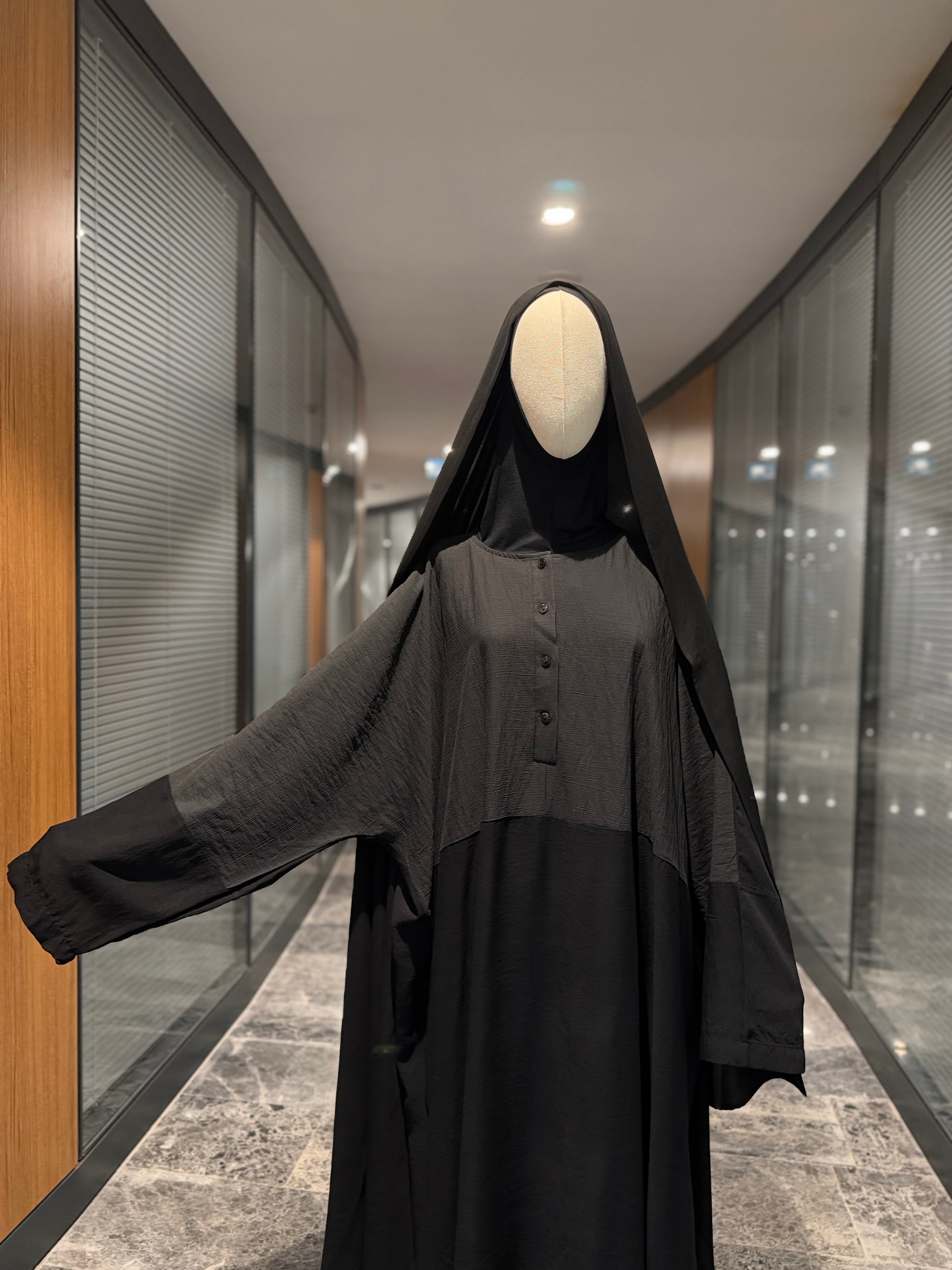 Hesna cilbab takımı -siyah