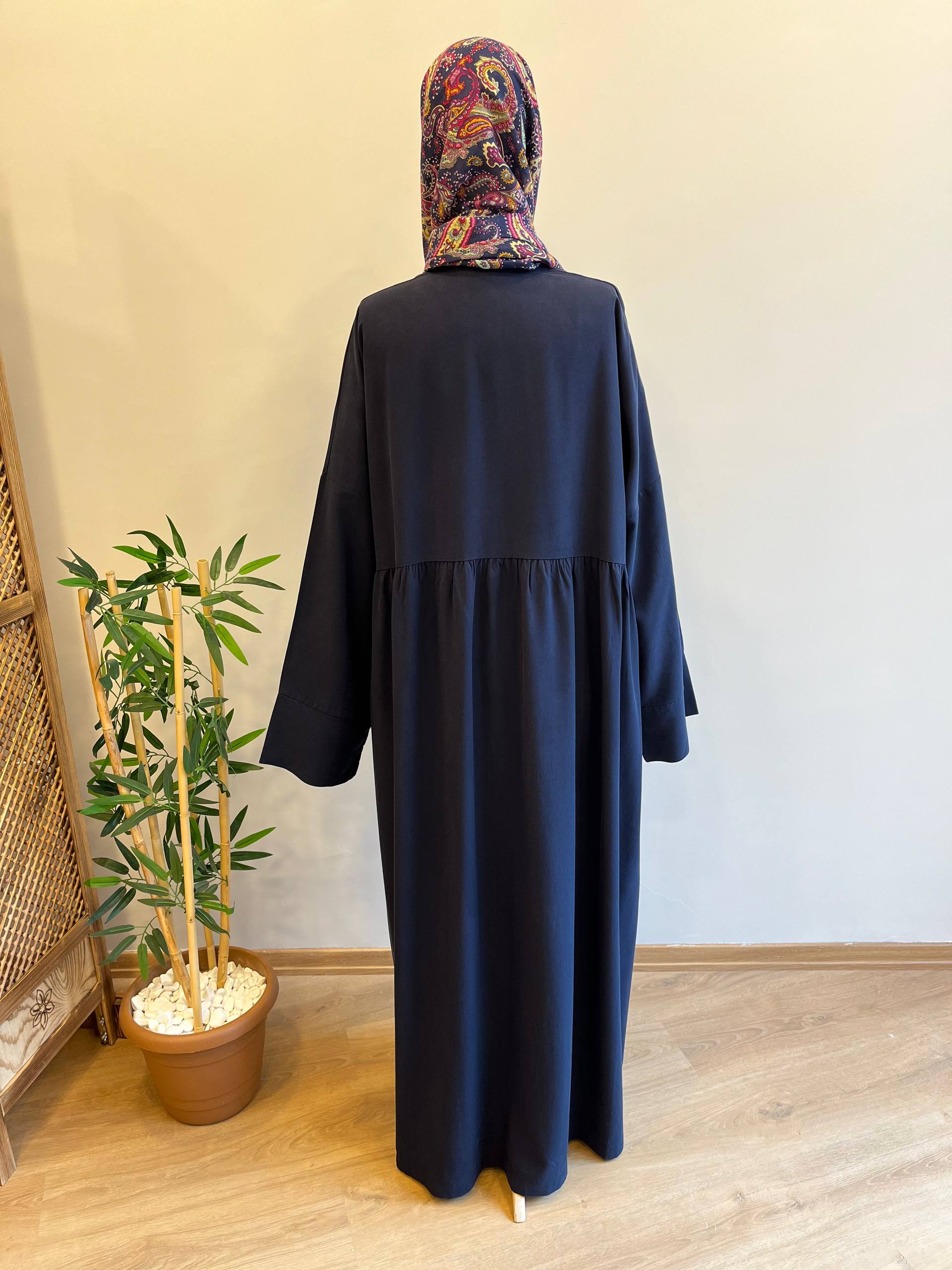 Tensel kupra robalı ferace - lacivert