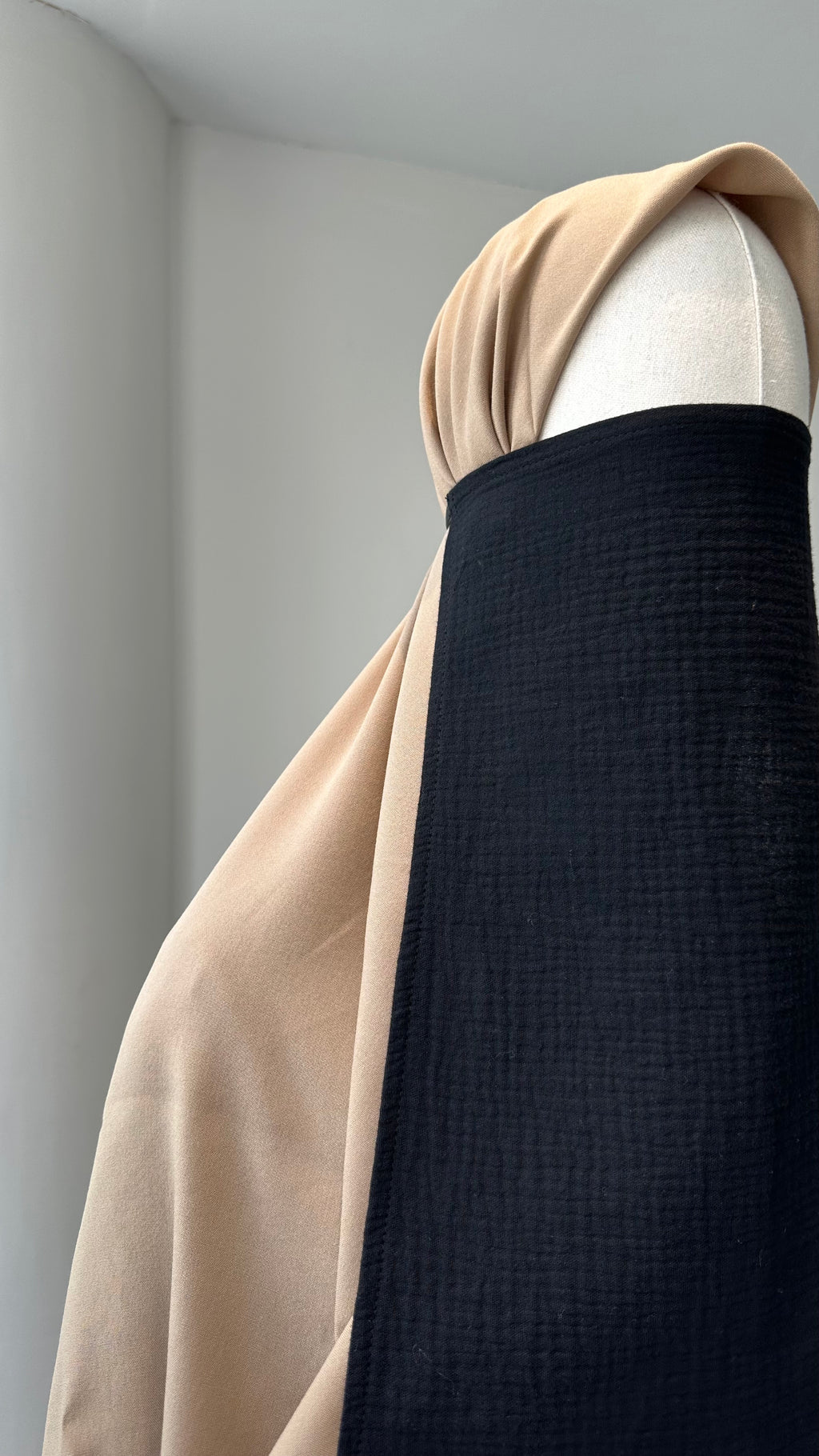 Premium Müslin/İç Peçe-Siyah