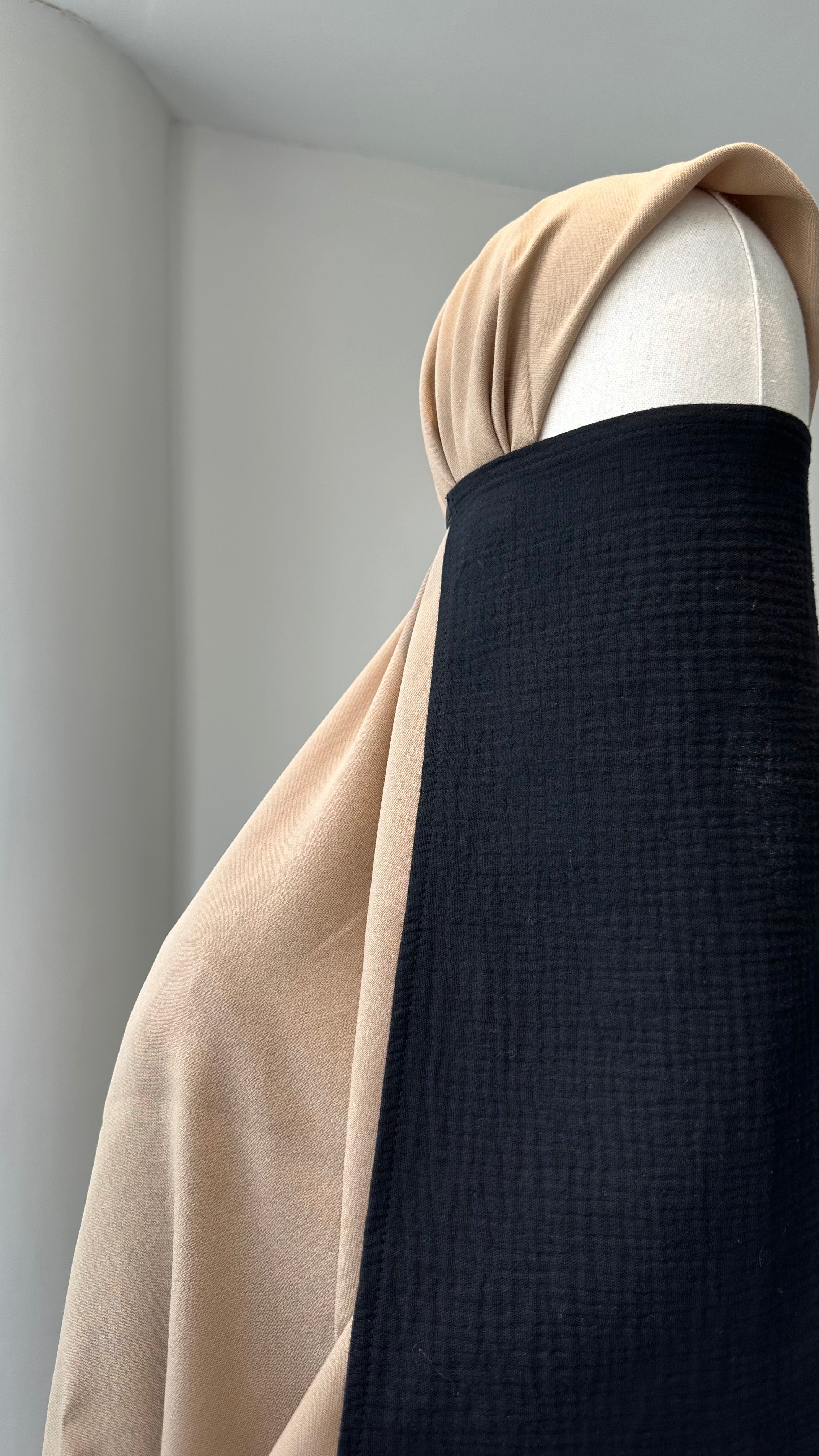 Premium Müslin/İç Peçe-Siyah