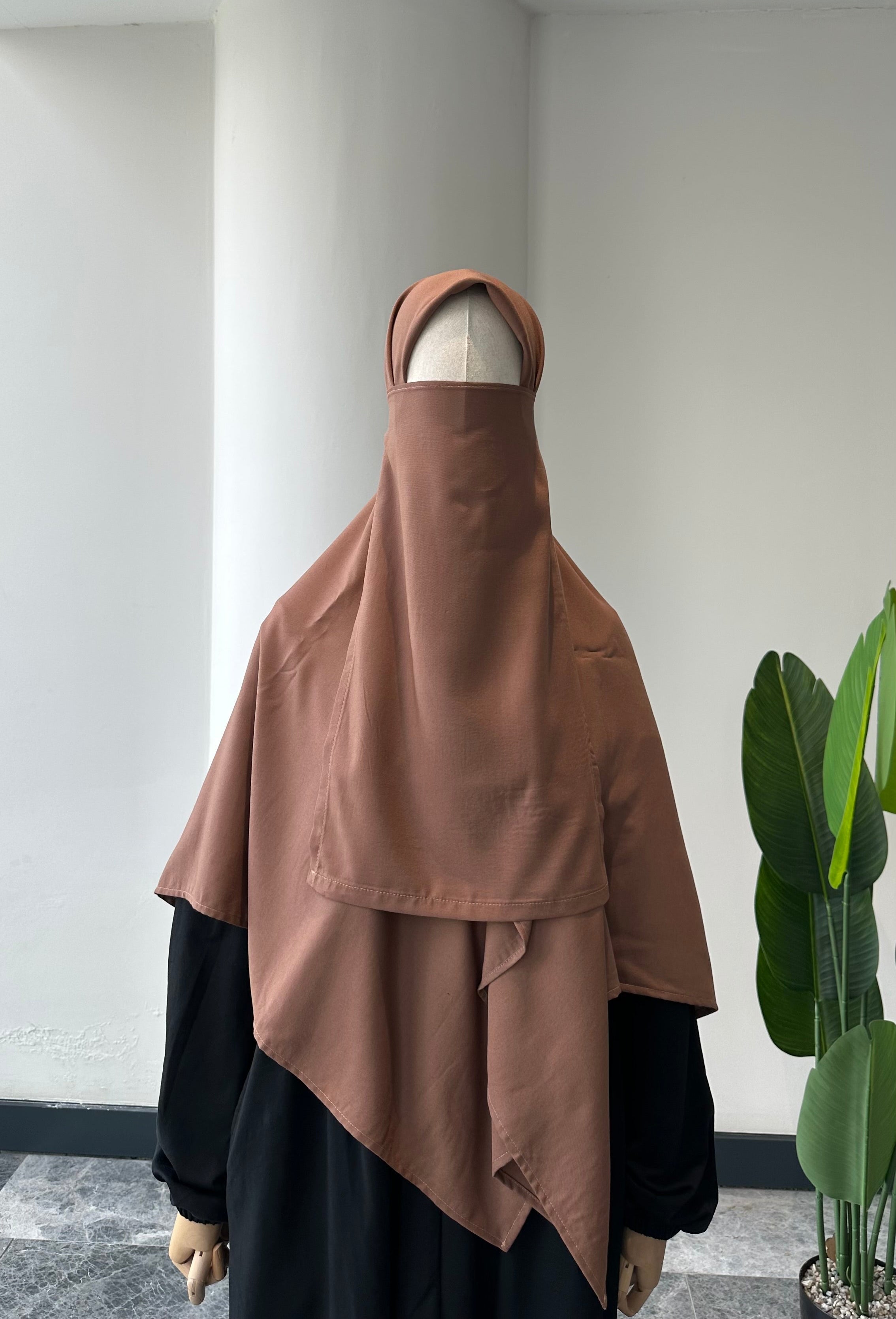 Bambu Viskon /İç peçe  - Kahve