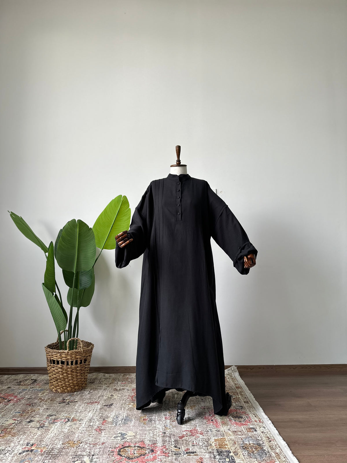 Gabardin/Amine Şalvar Takım-Siyah