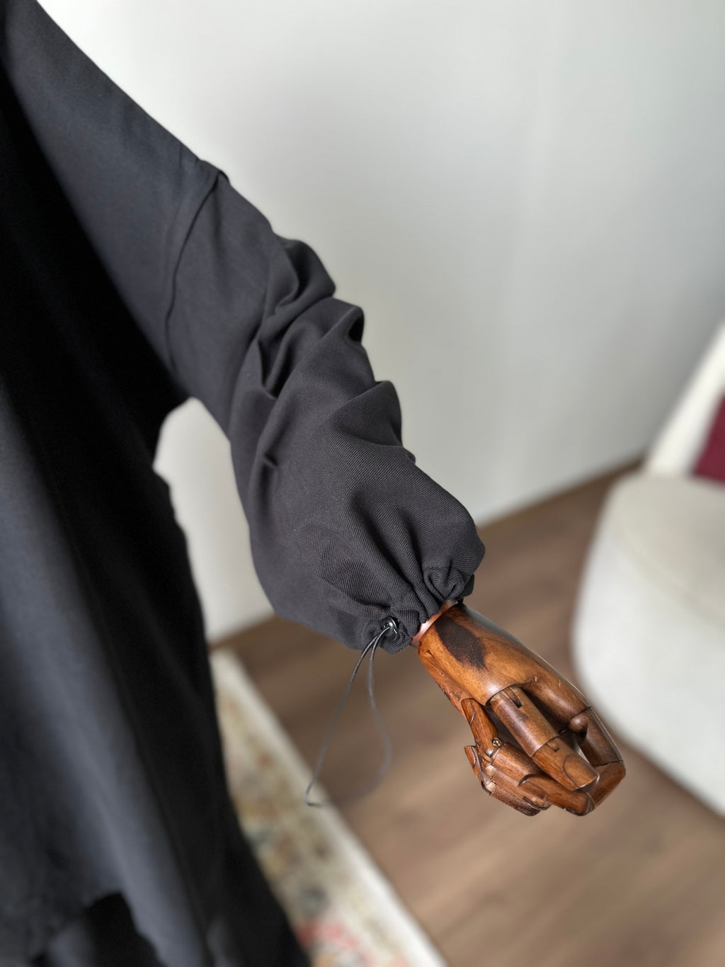 Gabardin/Amine Etek Takım-Siyah