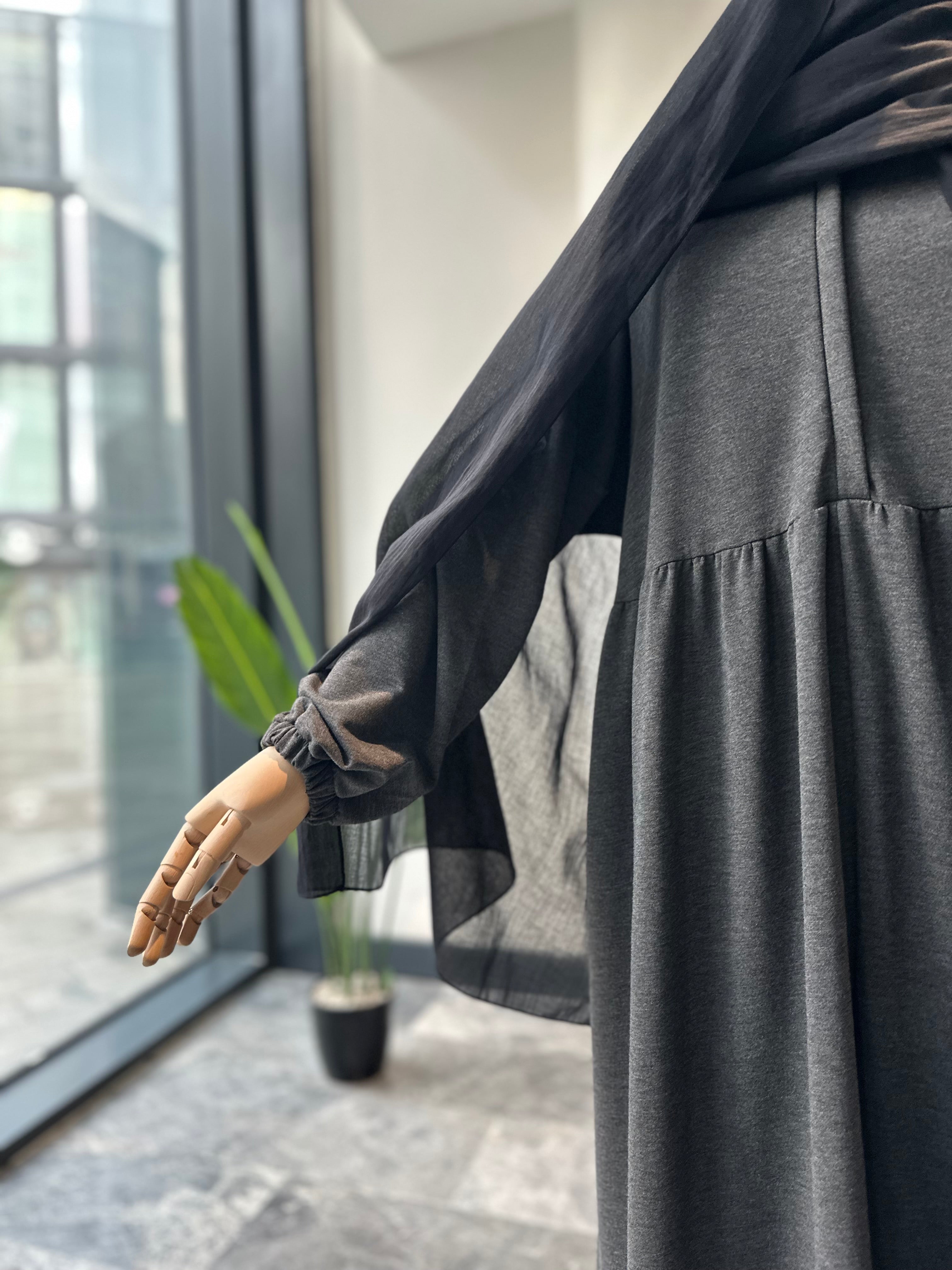 Sweat robalı ferace - antrasit