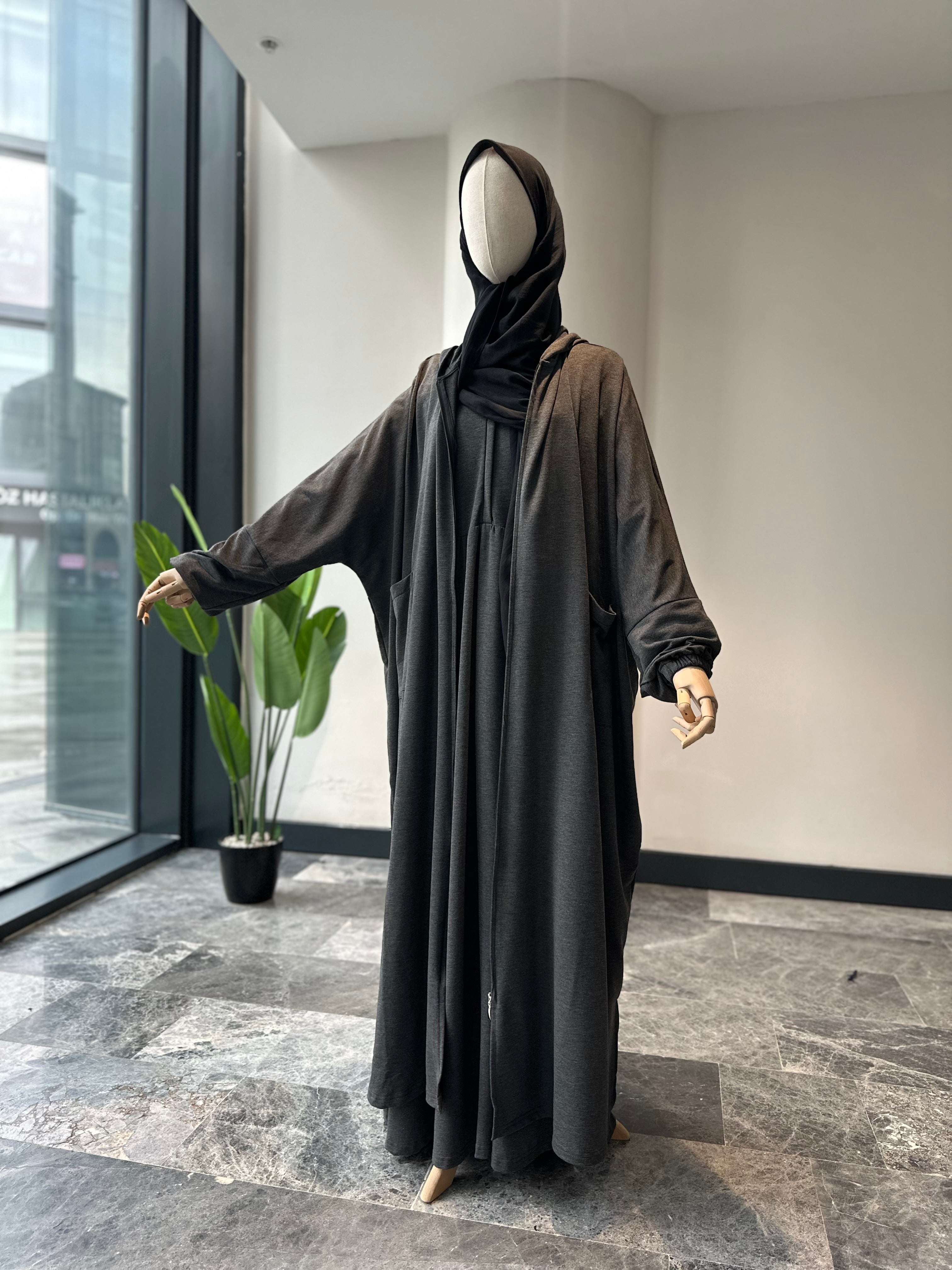 Sweat panço - antrasit | fermuar