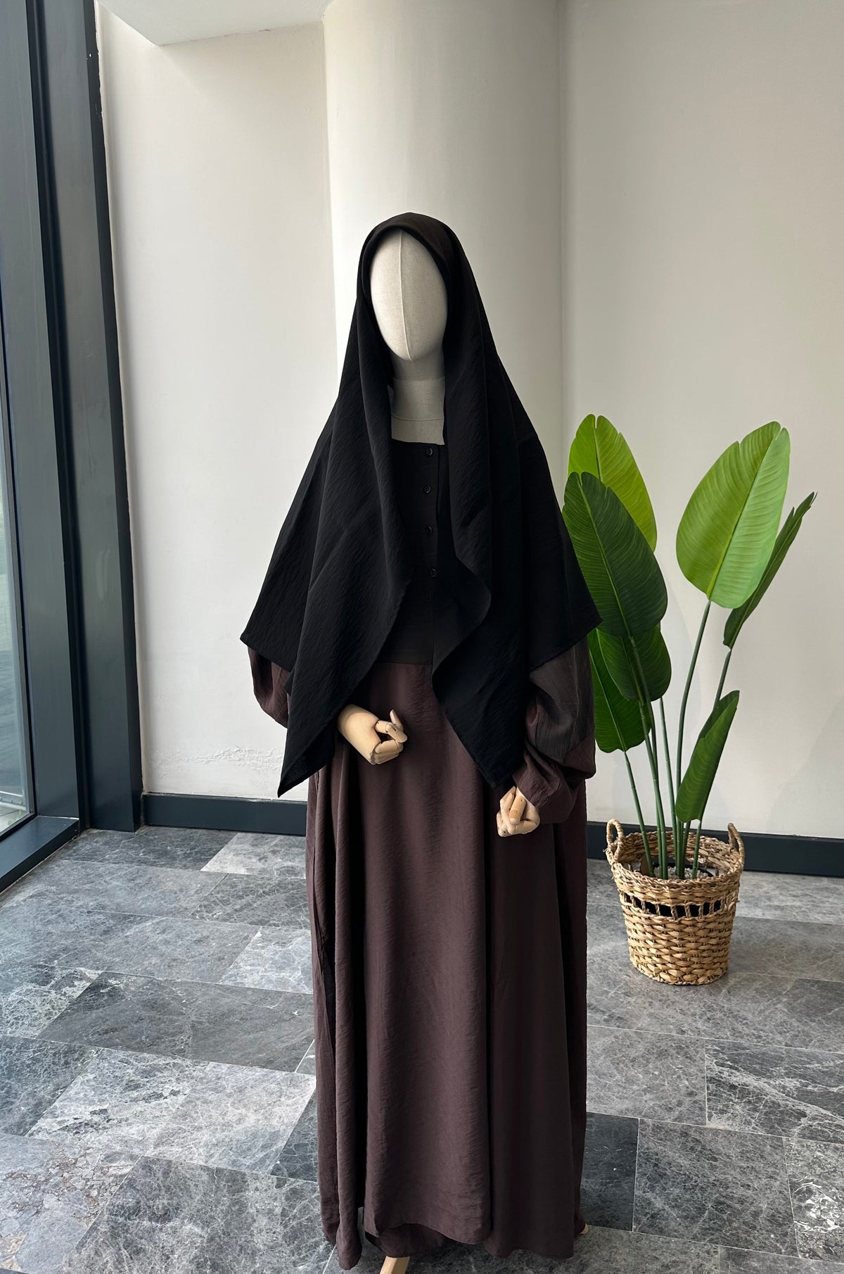 Tencel Kupra/ Eşarp - Siyah 120*120