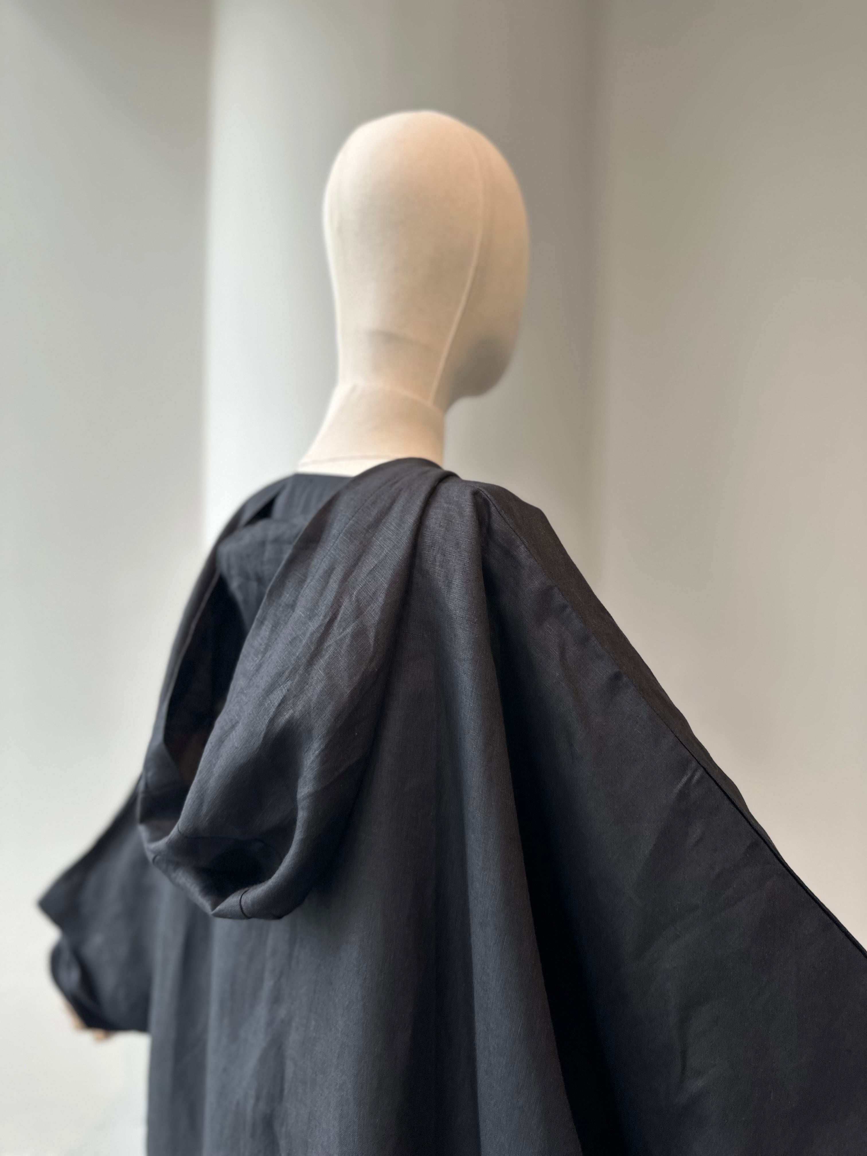 Premıum Keten panço- fermuarlı