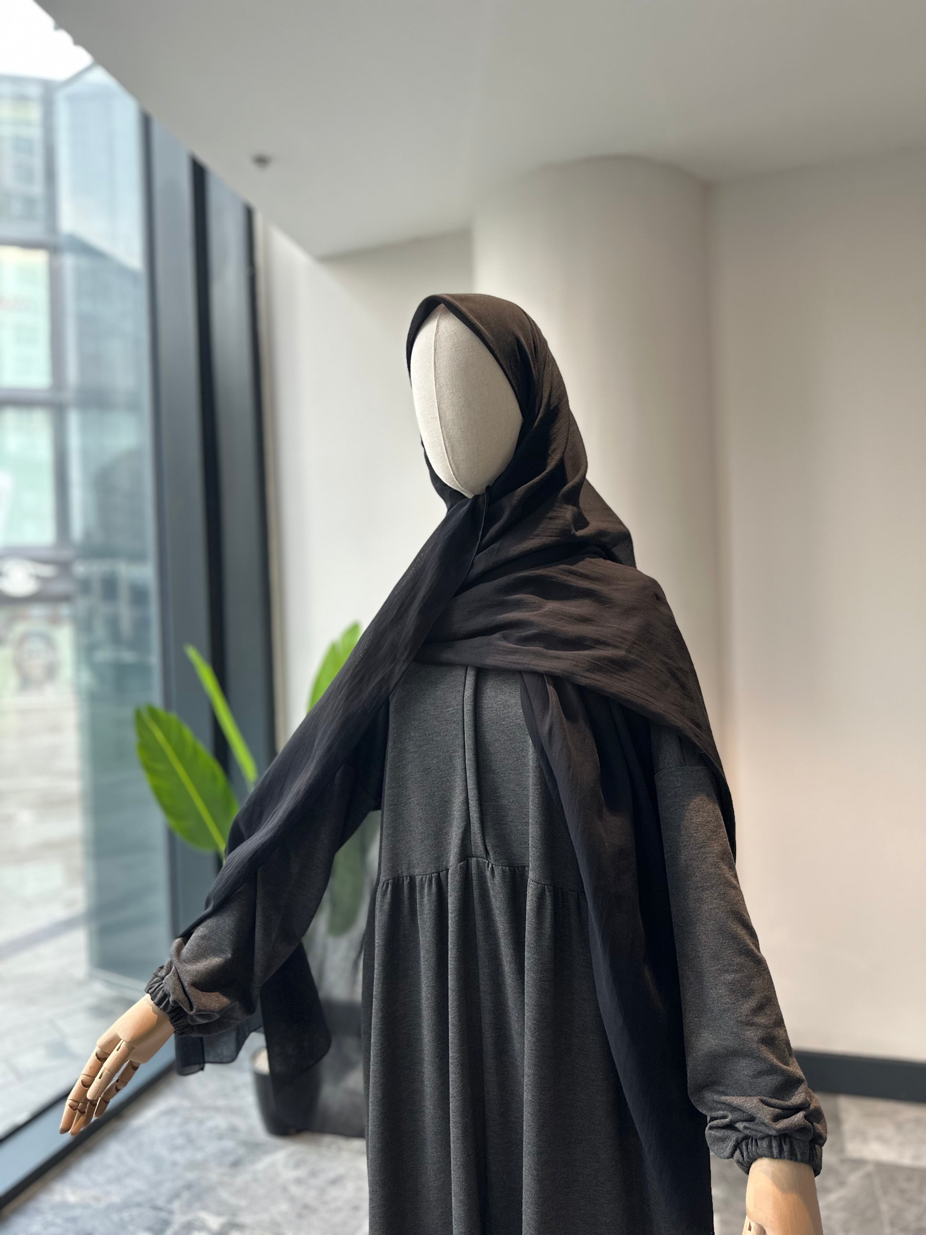 Sweat robalı ferace - antrasit