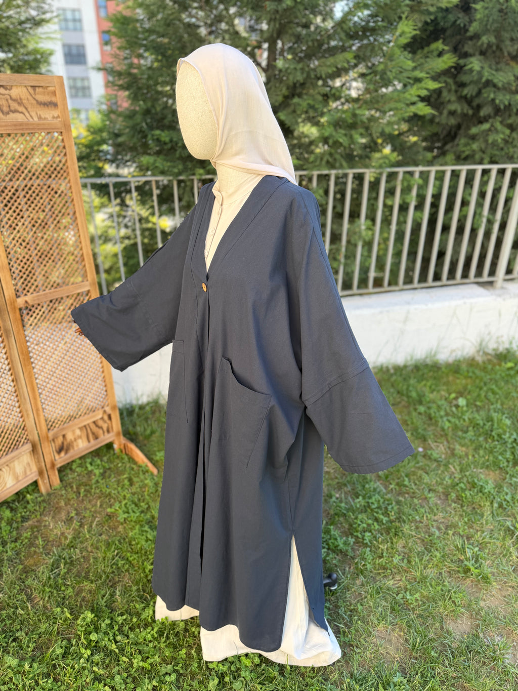 Hüma abaya - siyah