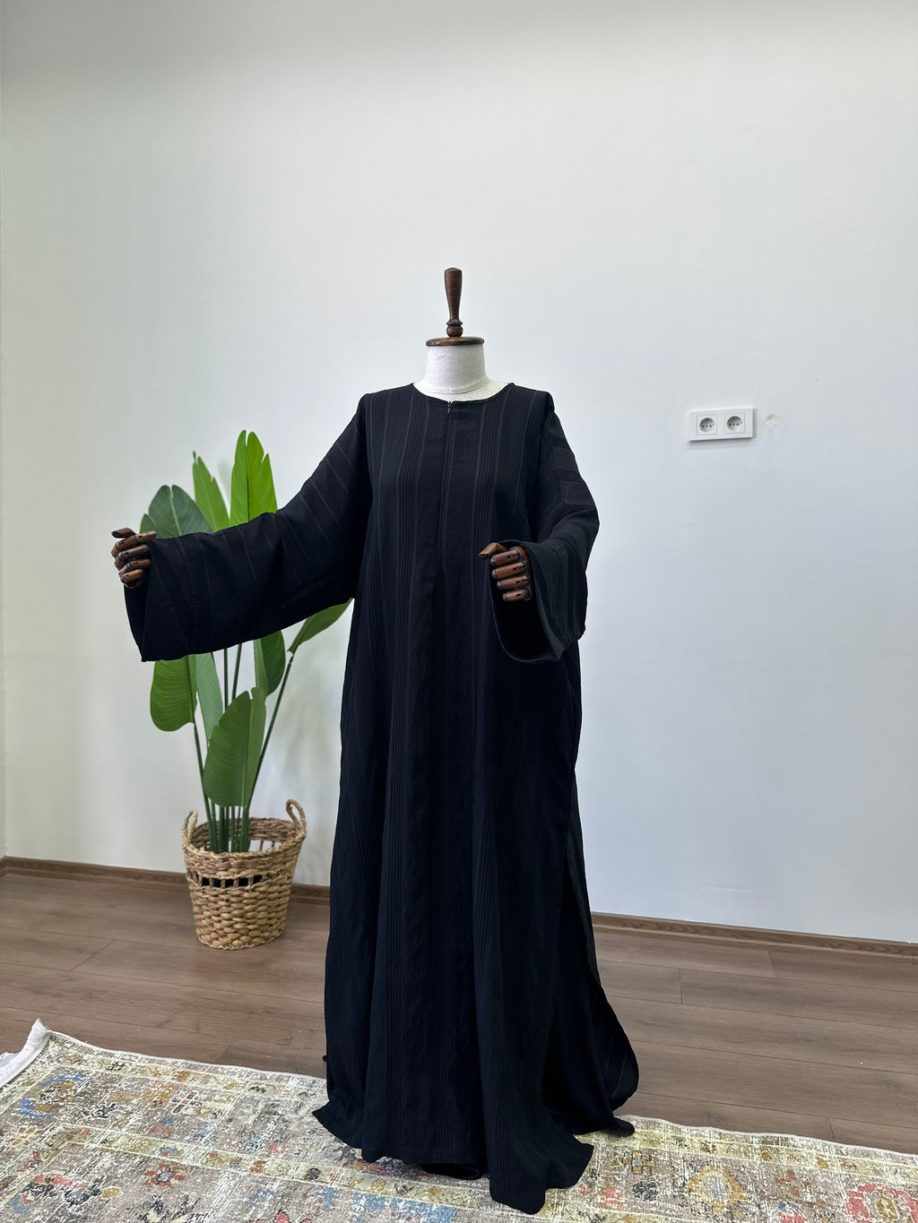 Lal Abaya / Siyah - Tensel Kupra