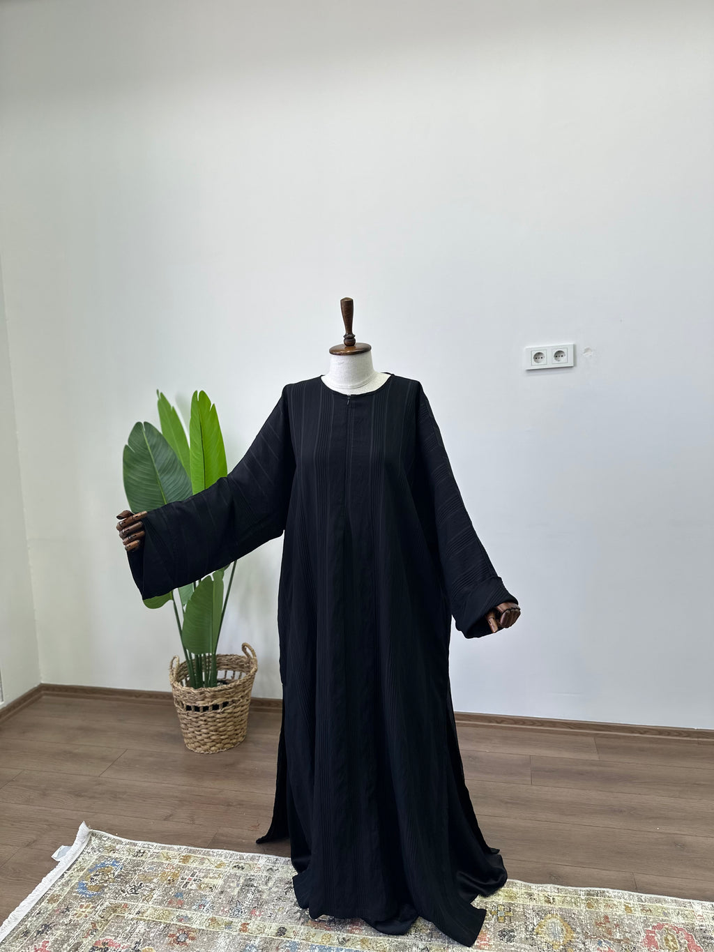 Lal Abaya / Siyah - Tensel Kupra