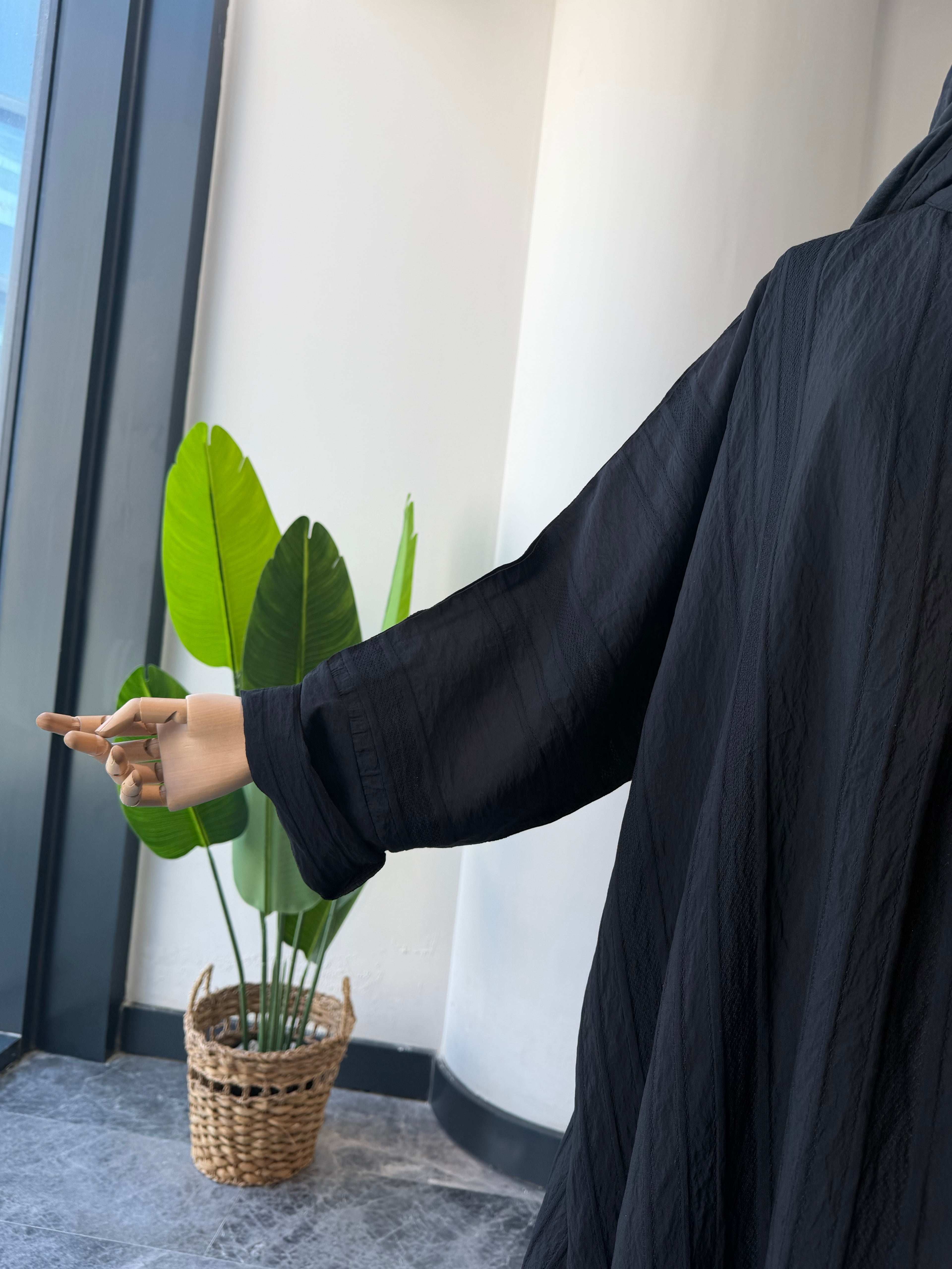 Otantik siyah  takım - abaya kol