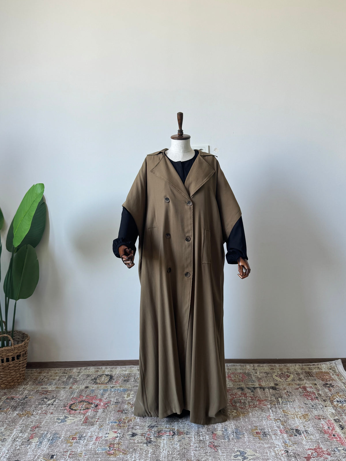 Tensel Pamuk Gabardin/ Trench Panço- Haki