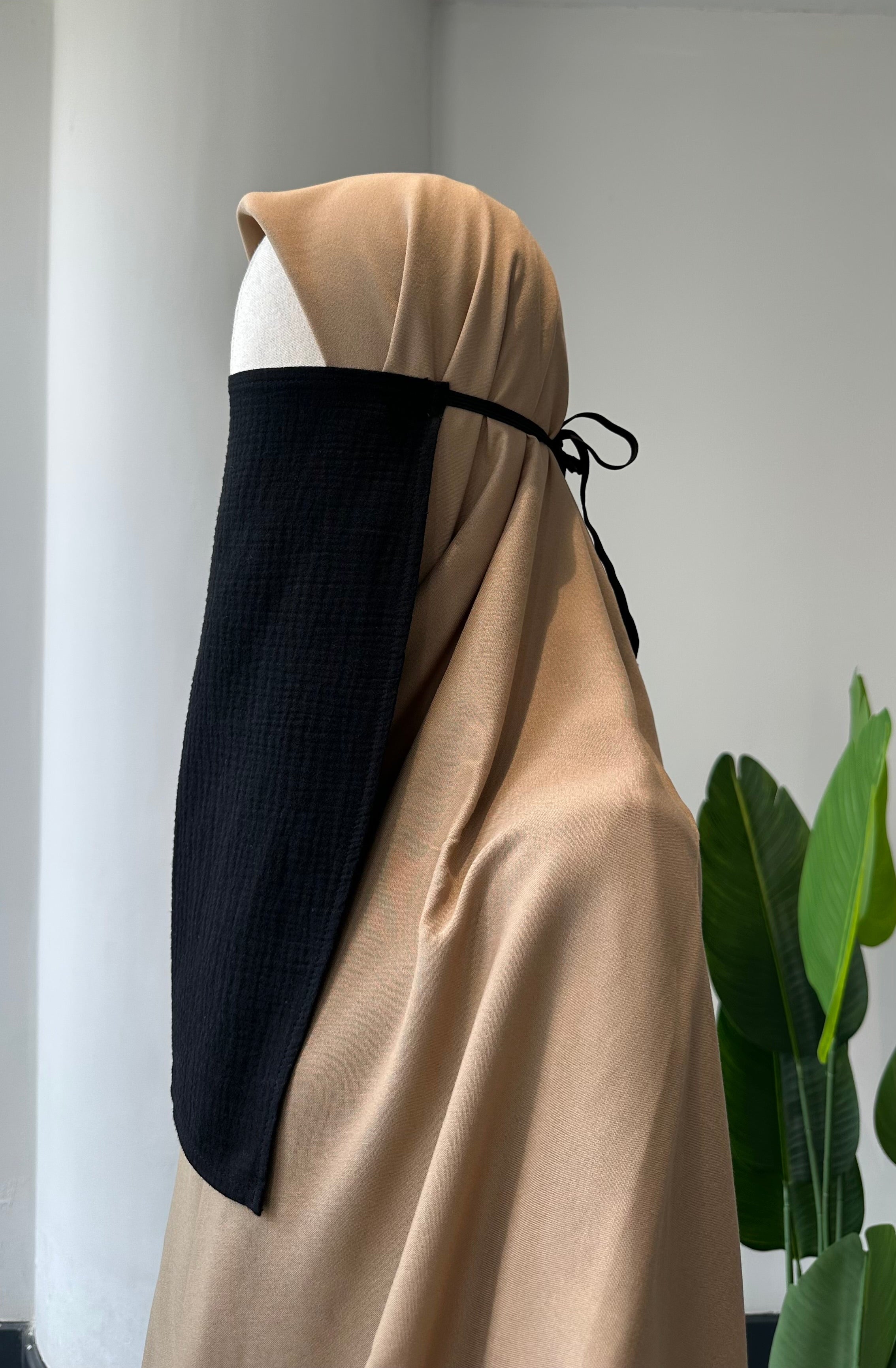 Premium Müslin/İç Peçe-Siyah