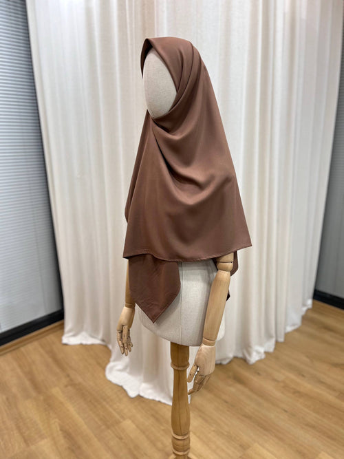 Bambu viskon eşarp -kahve  | 120 cm