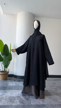 Otantik siyah  takım - abaya kol