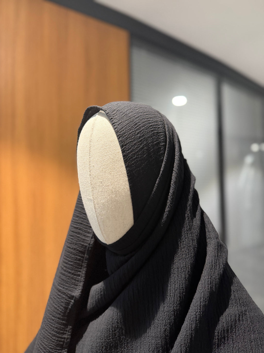 Müslin bürümcük şal - maxi siyah