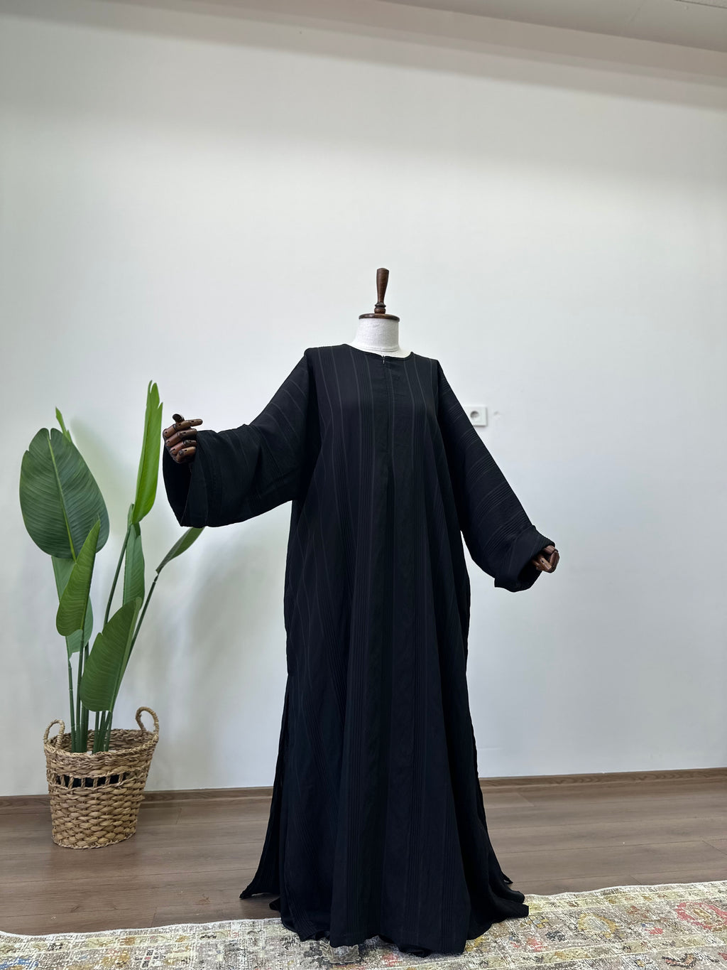 Lal Abaya / Siyah - Tensel Kupra