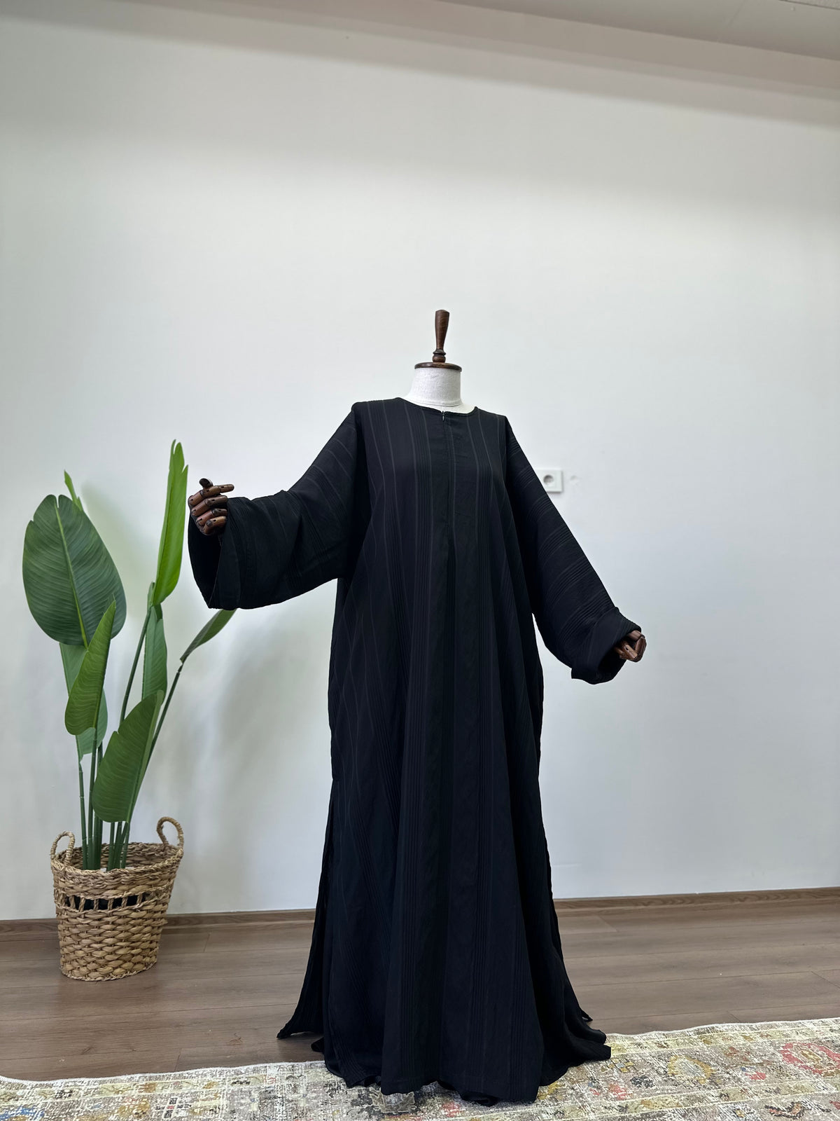 Lal Abaya / Siyah - Tensel Kupra
