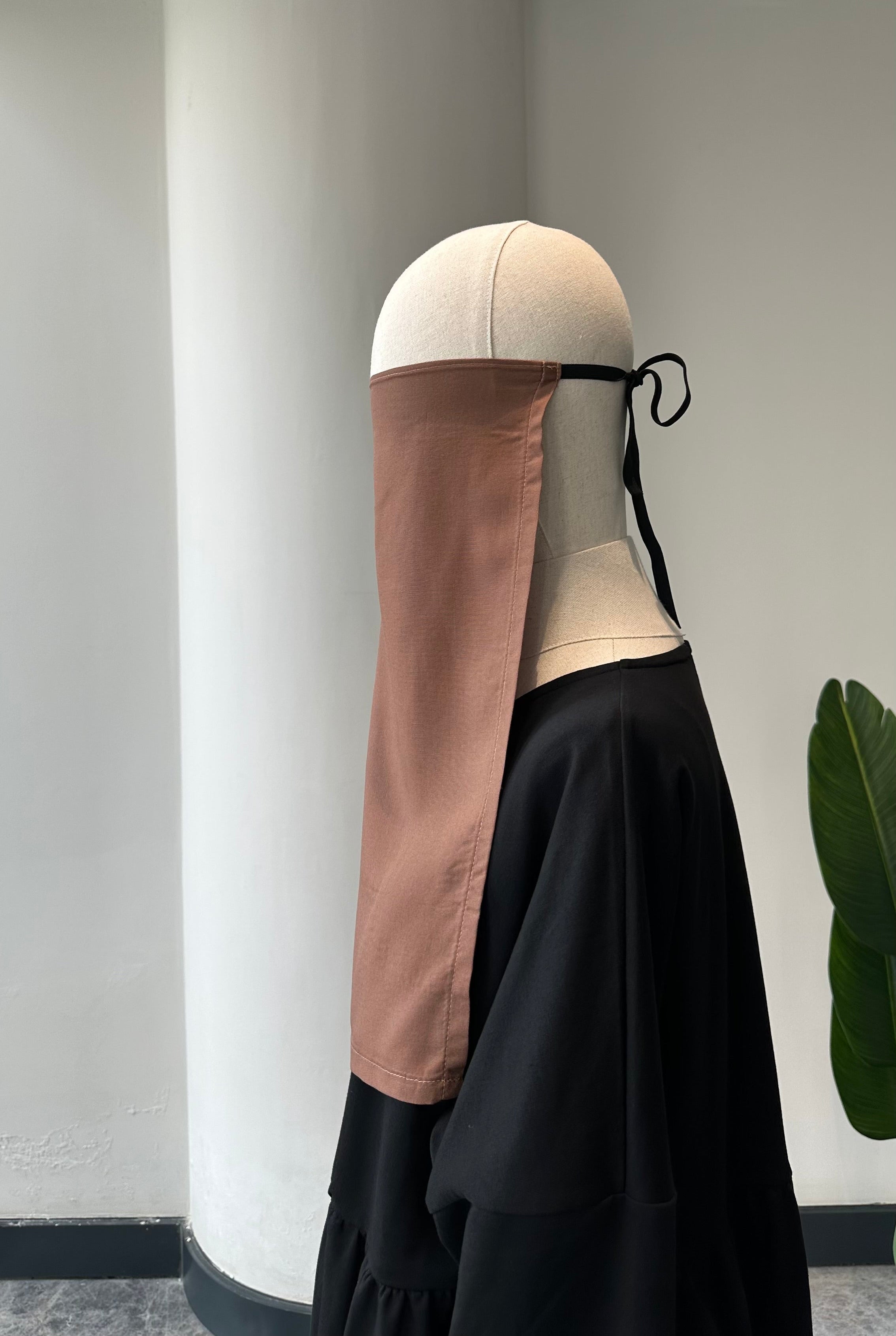 Bambu Viskon /İç peçe  - Kahve