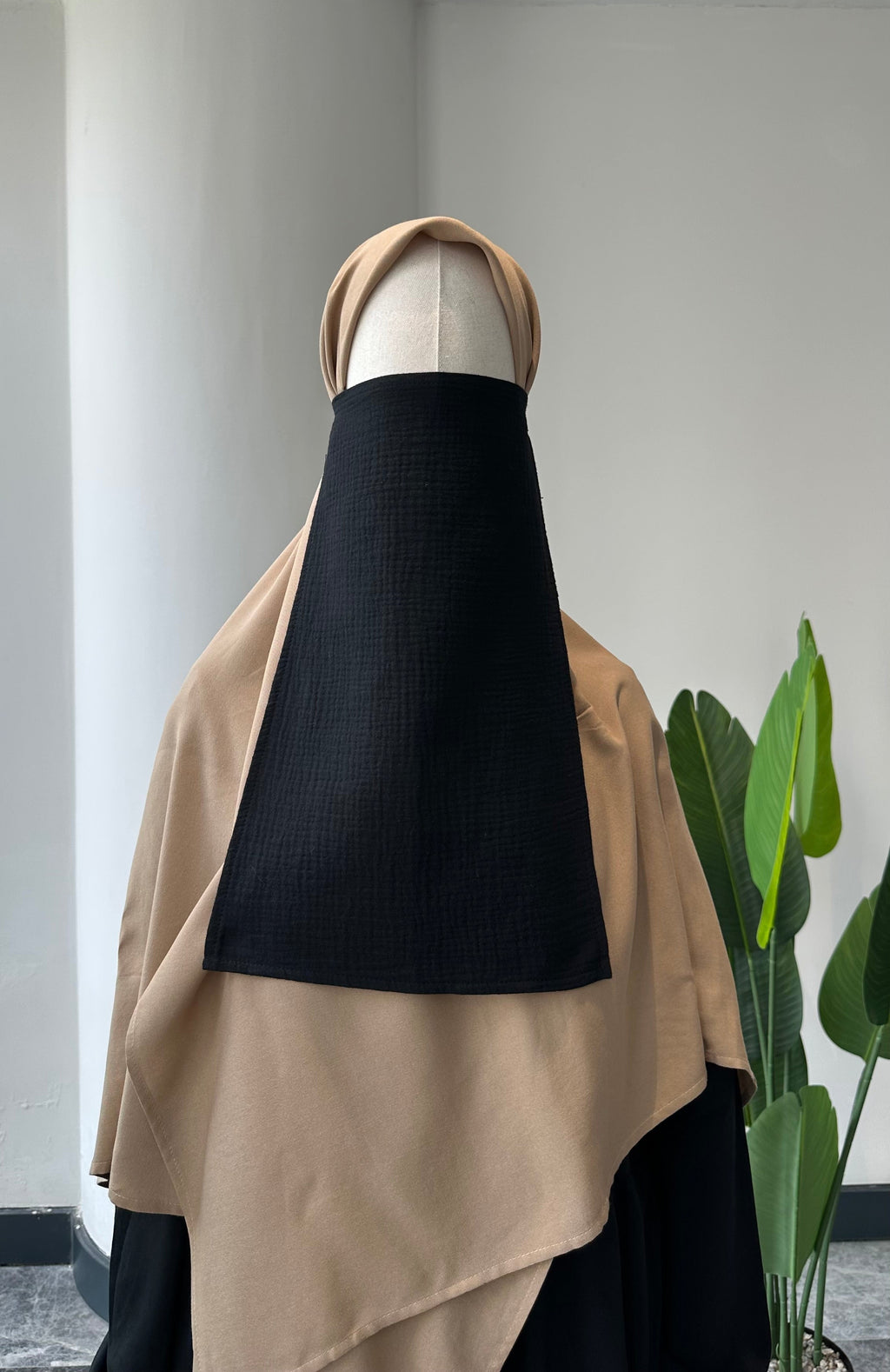 Premium Müslin/İç Peçe-Siyah