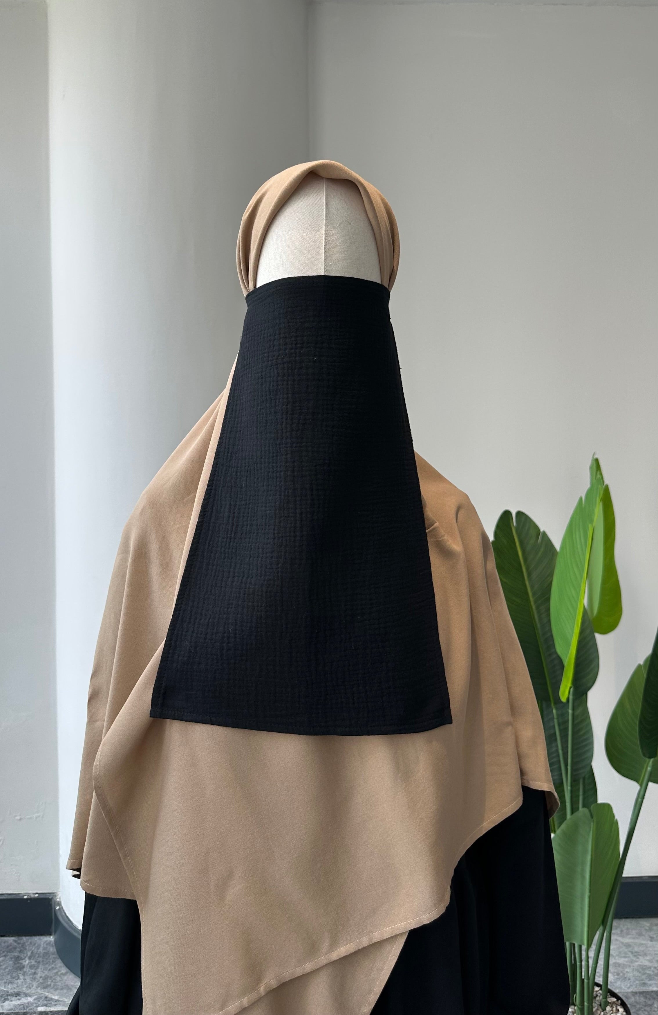 Premium Müslin/İç Peçe-Siyah