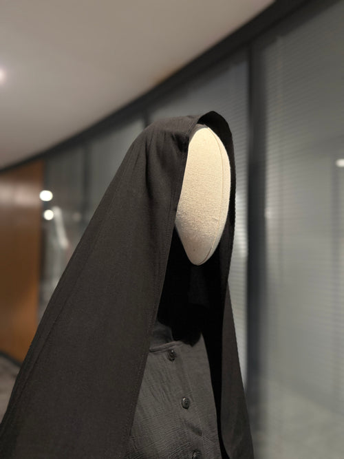 Bambu viskon şal  - siyah