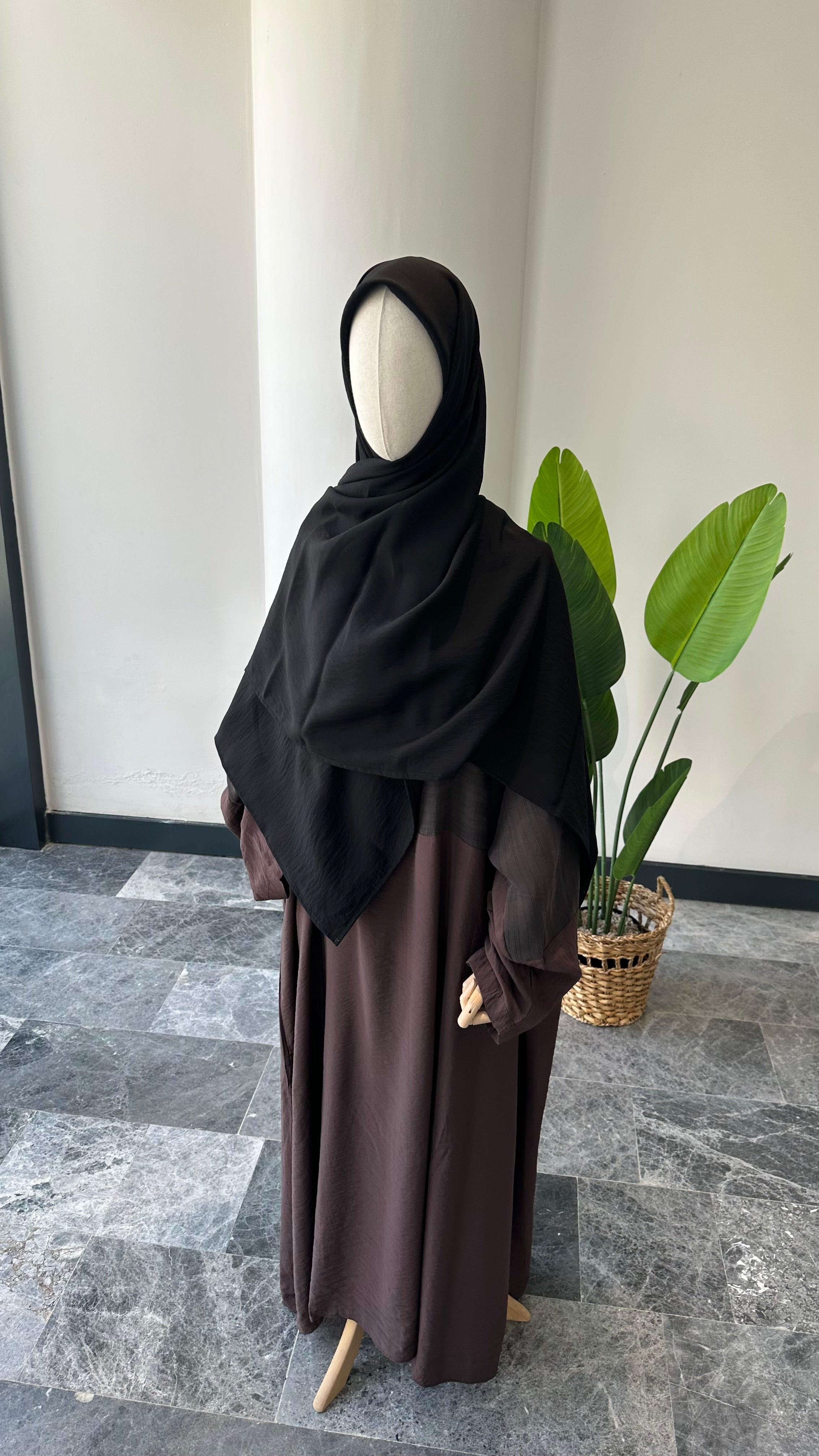 Tencel Kupra/ Eşarp - Siyah|130*130
