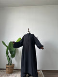 Gabardin/Amine Şalvar Takım-Siyah