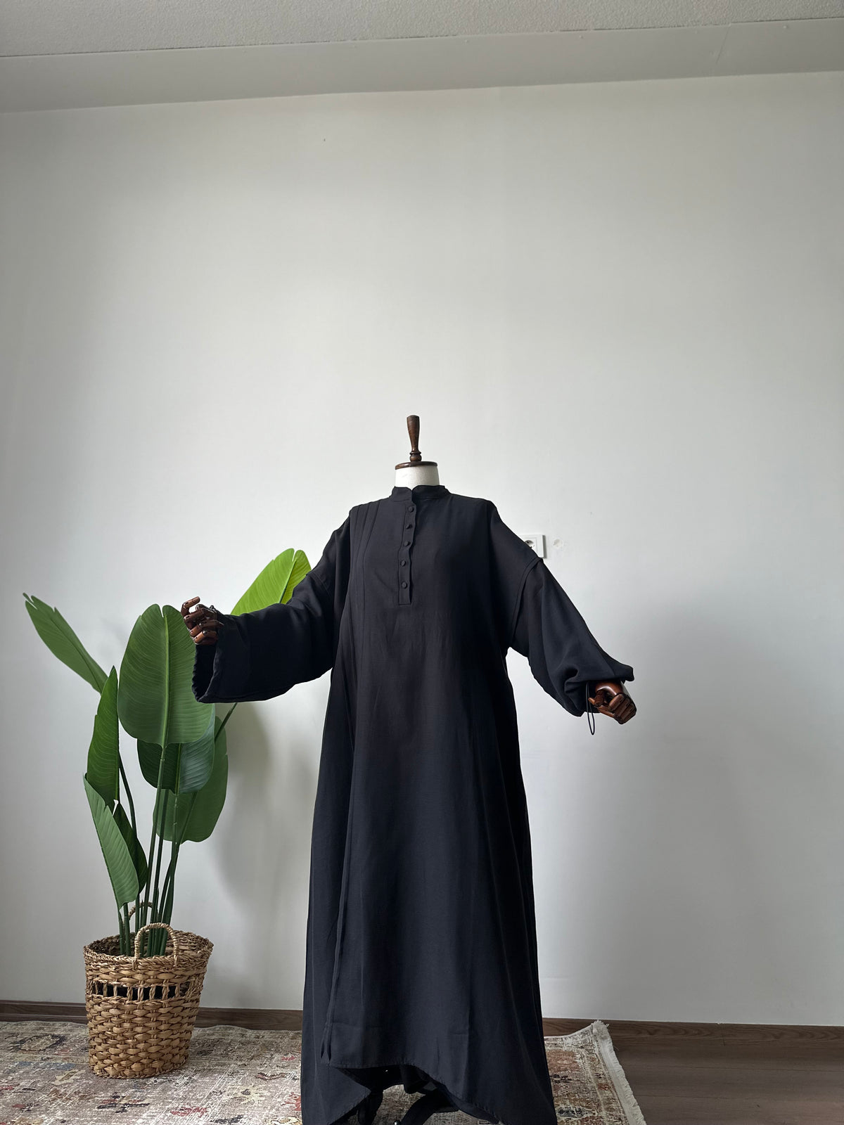Gabardin/Amine Şalvar Takım-Siyah