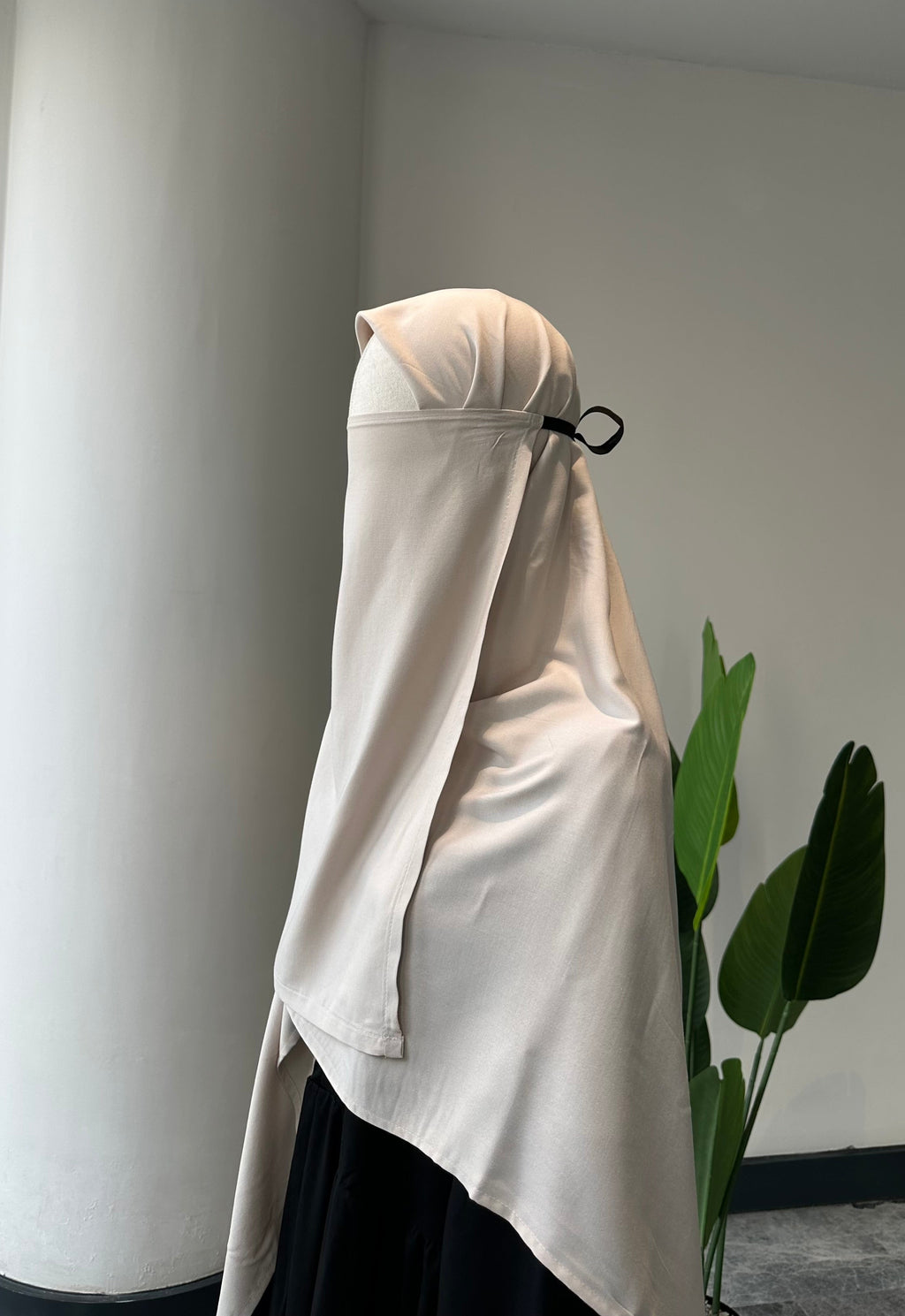 Bambu Viskon/İç peçe  - Krem