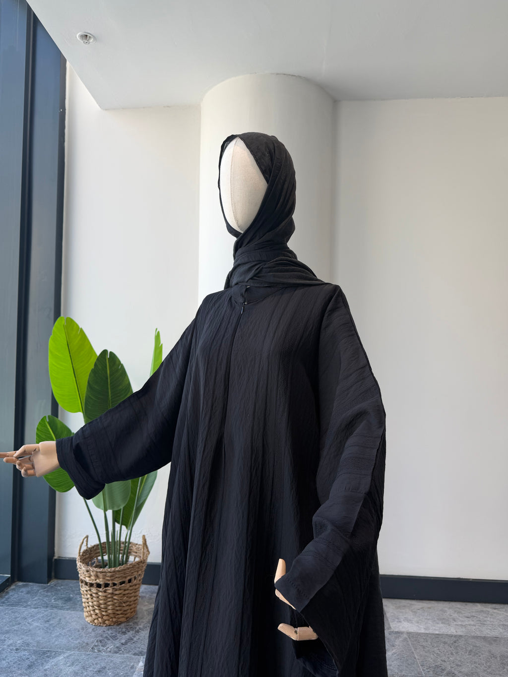 Otantik siyah  takım - abaya kol