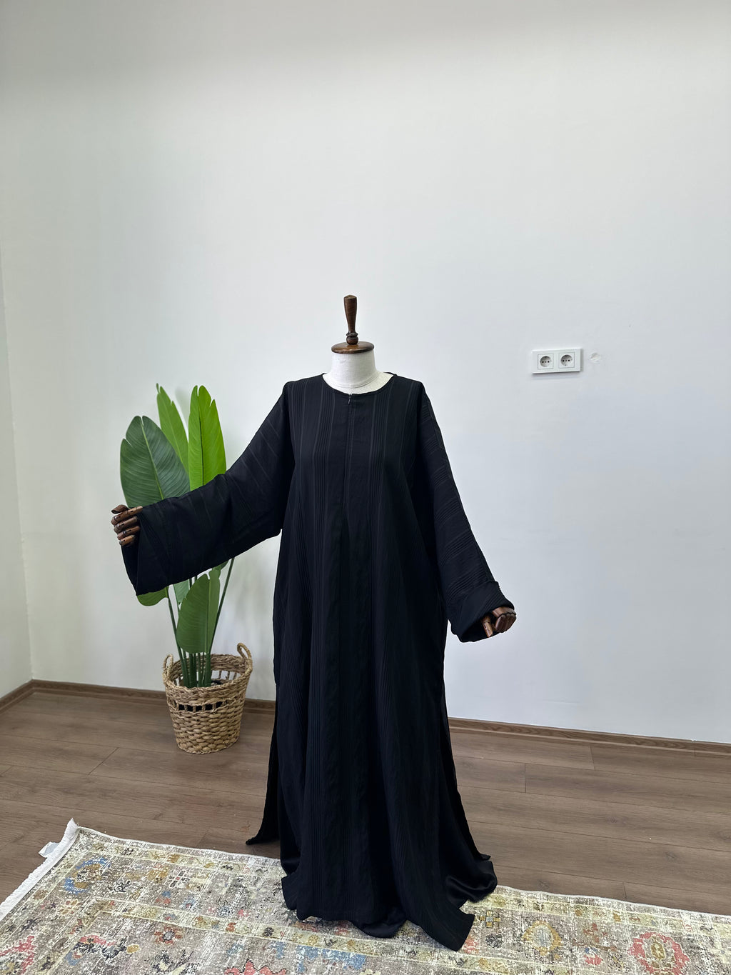 Lal Abaya / Siyah - Tensel Kupra