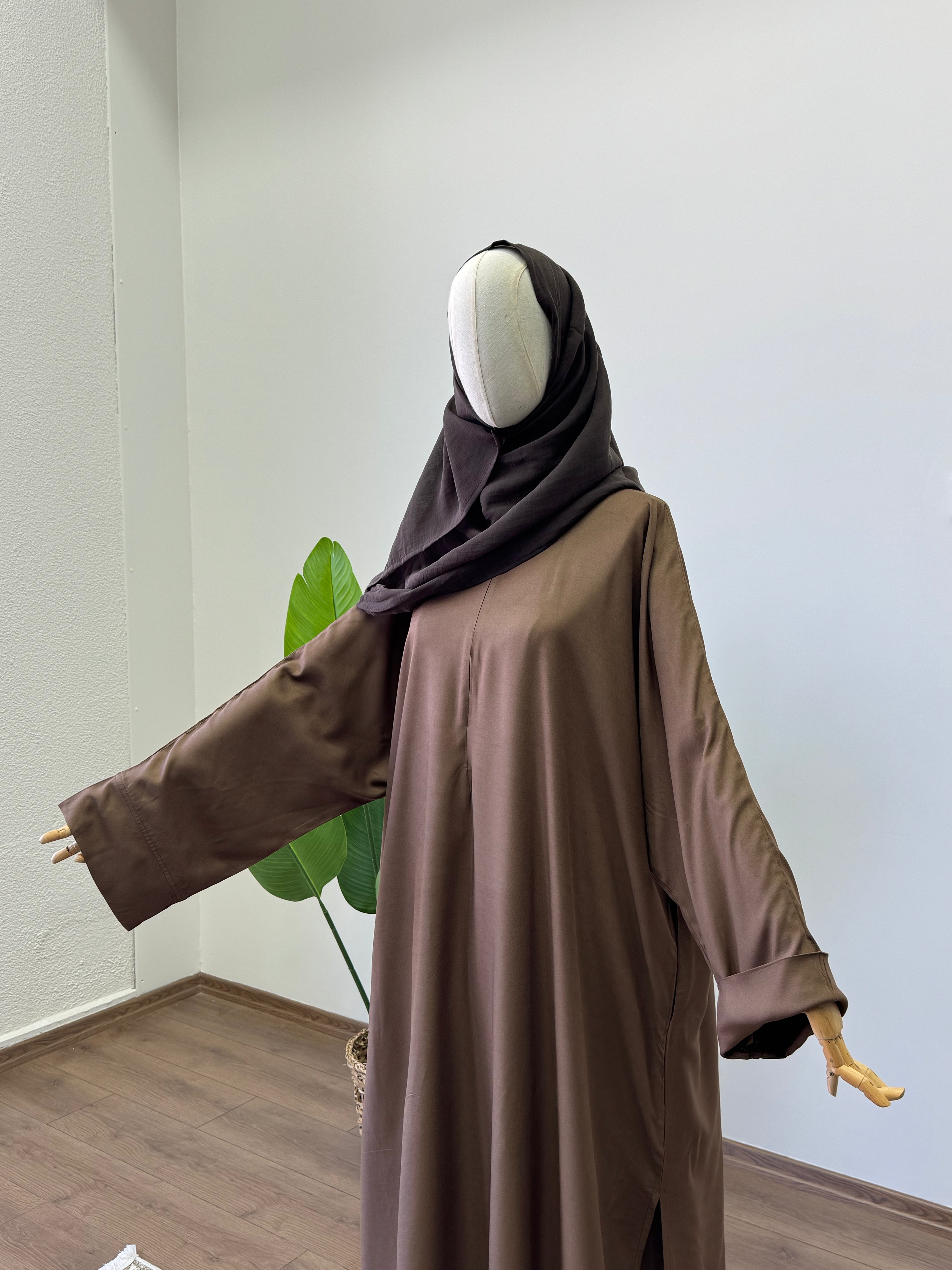 Lal Abaya / Toprak - Pamuk Gabardin