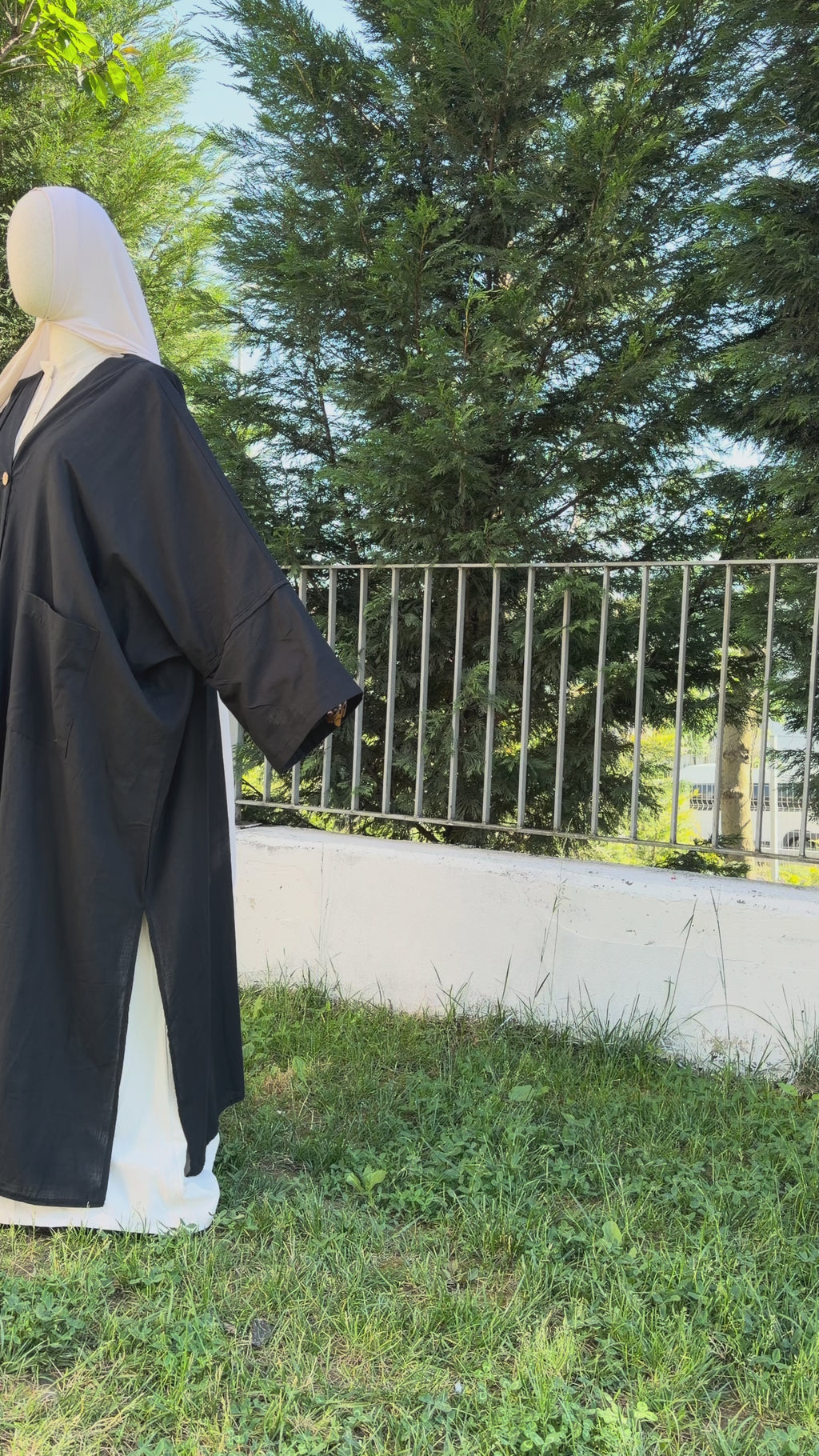 Hüma abaya - siyah
